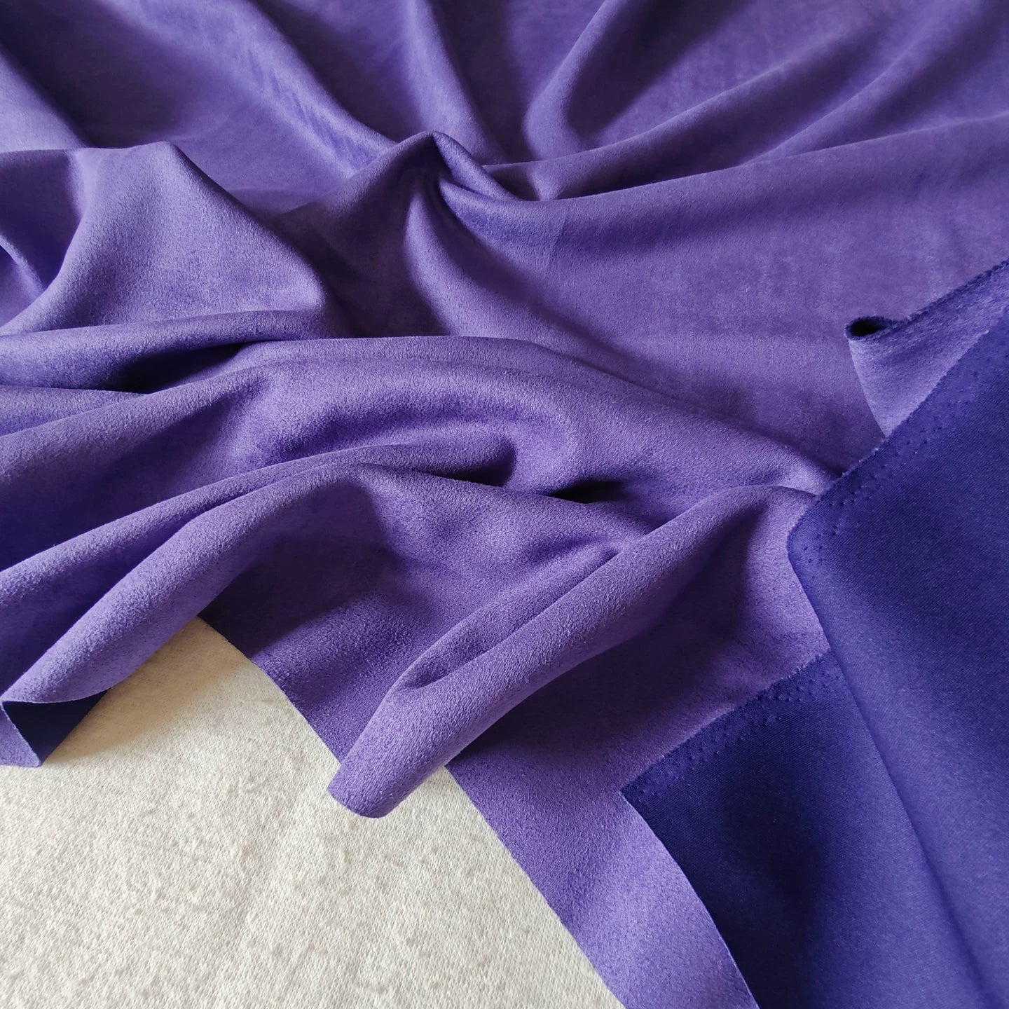Stretch Suede Fabric, 23 Colors for Jackets, DIY Bags & Sofa Covers - Purple 20#