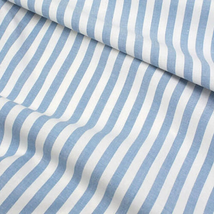 Korean Cotton Check Fabric for Tablecloths, Curtains & Picnic - Broad Stripe