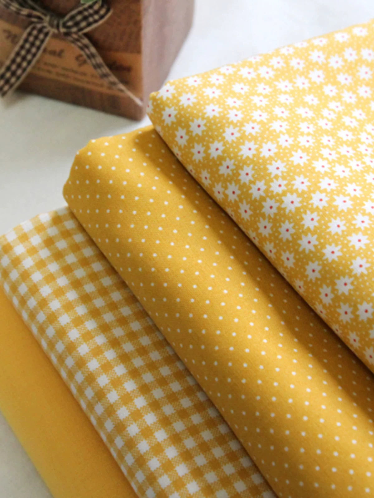 Thick Cotton Check Fabric for Sofa Covers, Curtains & Picnic