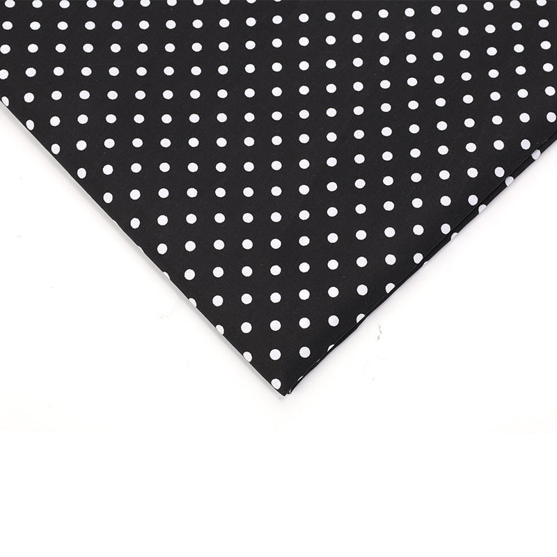 Floral Polyester Fabric - Bags & Craft by the Yard - Black