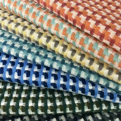 Houndstooth Polyester Fabric, Classic Check Cloth for Sofa & DIY