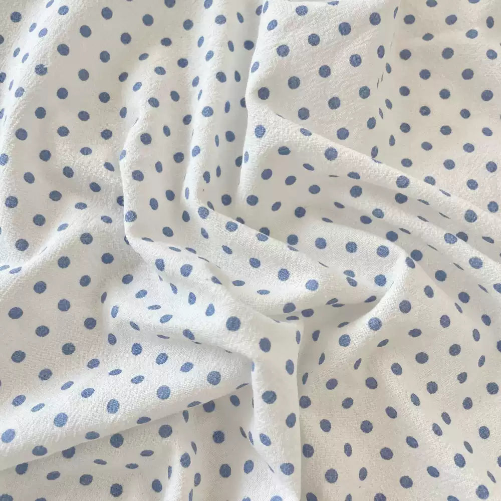 Polyester Crinkle Dot Fabric, for Blouses & Dresses