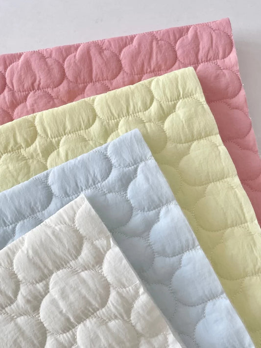 Cloud Quilted Fabric, Plush for Apparel & DIY, 51 in Wide
