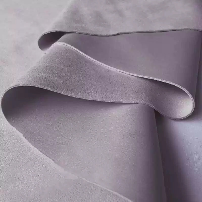 Lightweight Suede Fabric, Soft Brushed Polyester for Bags & Apparel - Light Purple