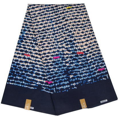 African Wax Print Fabric, Double-Sided Polyester (FP6605) - As Pictured