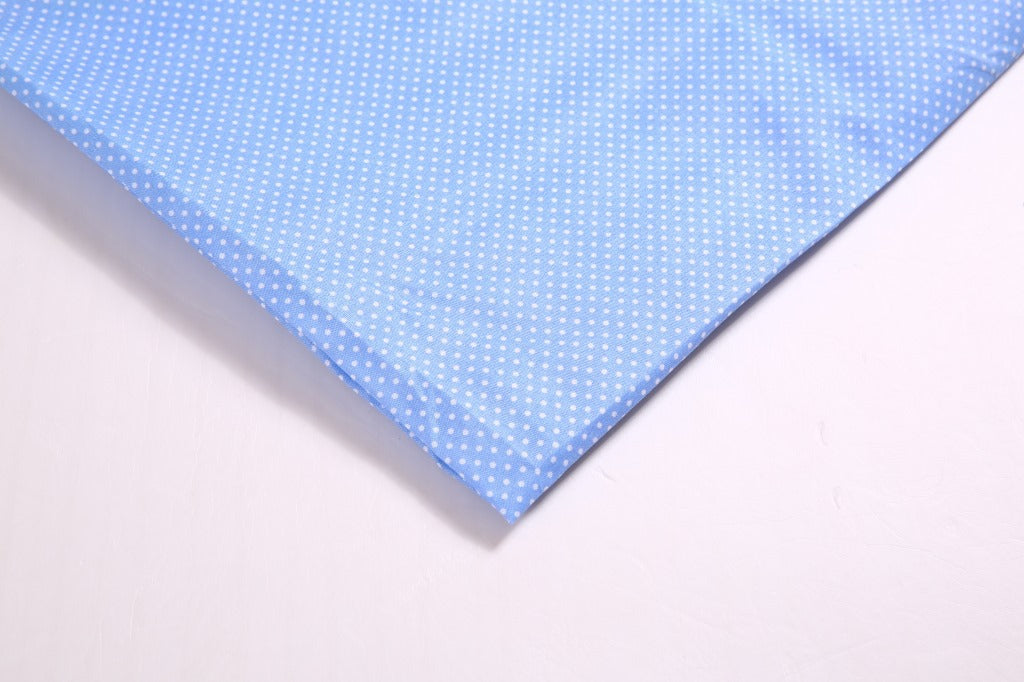 Floral Polyester Fabric - Craft & Craft by the Yard - Light Blue