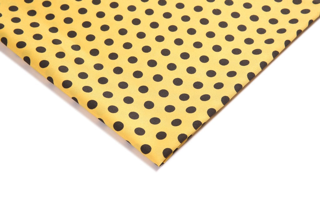 Diagonal Dot Polyester Fabric, Twill-Spot Cloth for Outdoor Apparel - Yellow