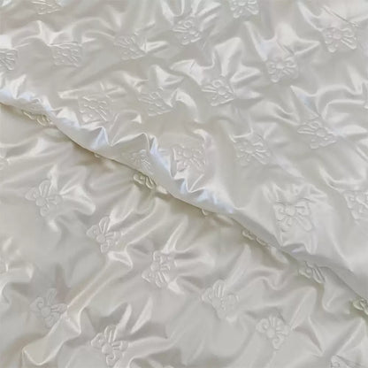 Quilted PU Leather Bow Fabric, for Bags & Vests