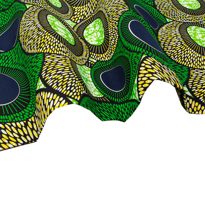 African Wax Print Fabric, Double-Sided Polyester (Assorted)
