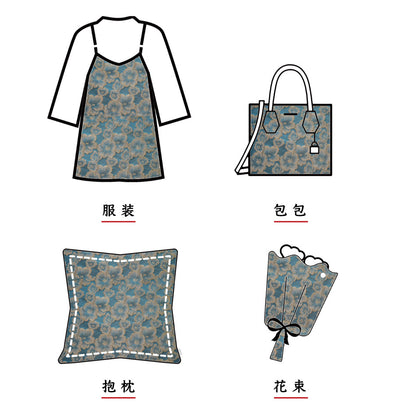 3D Floral Metallic Jacquard Fabric - Dress Jacket by the Yard