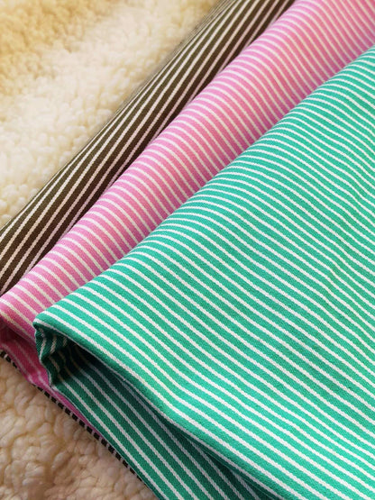 Yarn-Dyed Denim Fabric, Striped, 59 in Wide