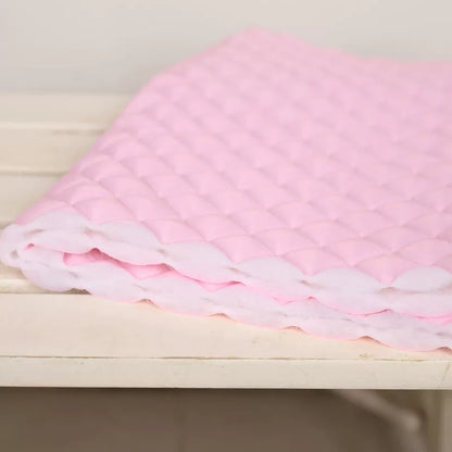 Thick Quilted Padding Fabric, Soft for Linings, 55 in Wide - Pink