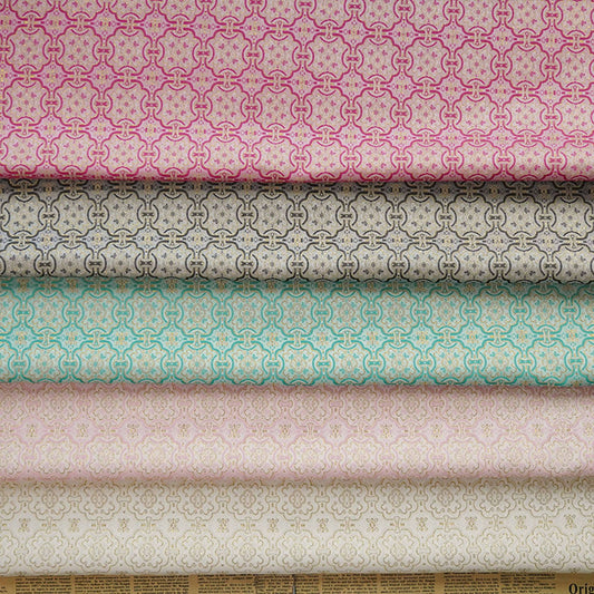 Metallic Jacquard Fabric - Traditional Pattern Apparel & Decor by the Yard
