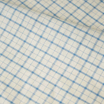 Cotton Yarn-Dyed Check Fabric, for Shirts & Table Linens - Dashed Check