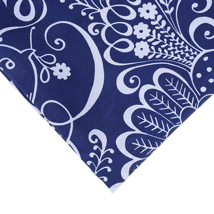 Brushed Pongee Floral Fabric, Vintage Ethnic Cloth for Table & Backdrop - Style 9