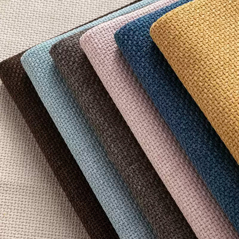 Thick Linen-Look Upholstery Fabric for Cushion & Sofa Covers