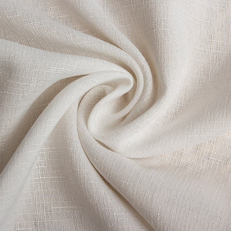 Polyester Linen-Look Slub Fabric, Woven Cloth for Bags & Curtains - Polyester Slub