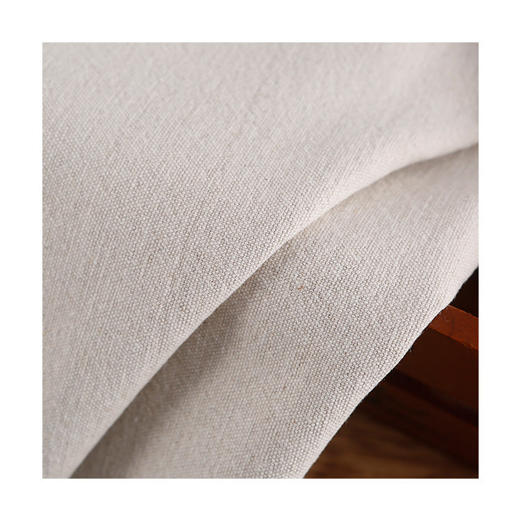 Heavy Linen Cotton Fabric, Solid, 55 in Wide