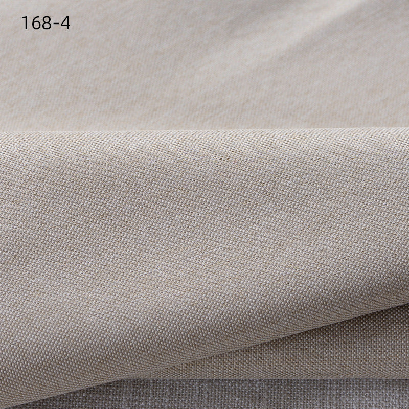 Faux Linen Upholstery Fabric by the Yard - Thick Sofa & Decor - 168-4 Light Tan