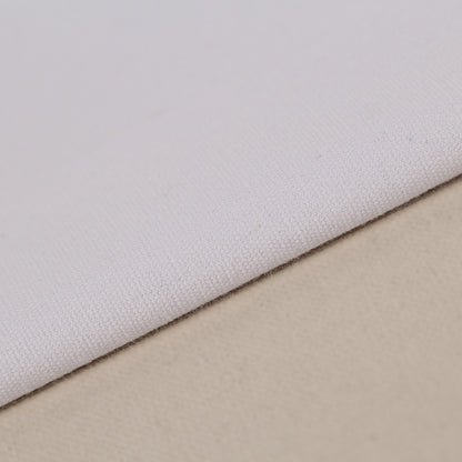 Heavy Cotton Canvas Fabric, 8oz Plain Weave for Bags & Upholstery - Bleached White 1#