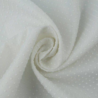 Polka Dot Polyester Fabric - Home Decor & Bags by the Yard - White