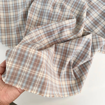 Cotton Shirting Fabric, Retro Stripe & Polka, for Shirts, Skirts & Hair Scrunchies