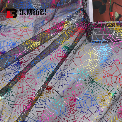 Spider Web Mesh Fabric by the Yard - Halloween Costume & Decor