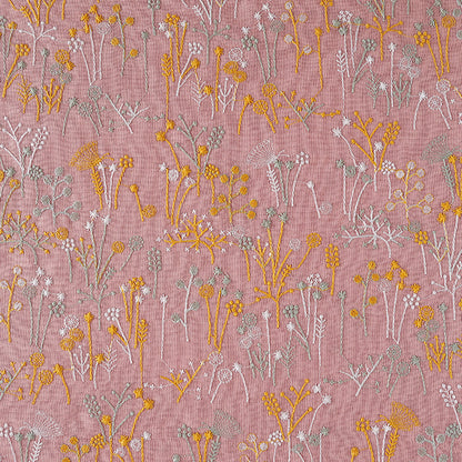 Ramie Cotton Embroidery Fabric, 8oz, 48 in Wide - Pink