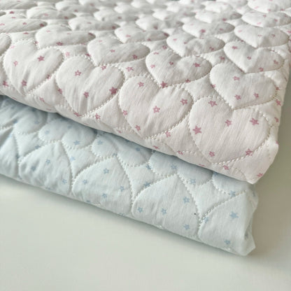 Cotton Quilted Puffer Fabric, Star Quilt, for Padded Coats & Kids' Wear