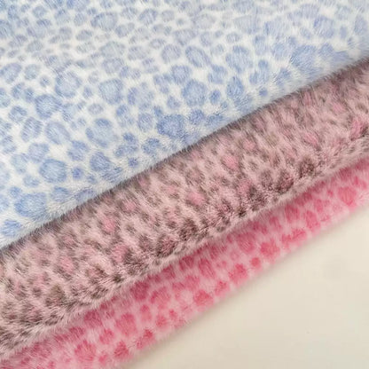 Polyester Leopard Fleece Fabric, for Cushions & Throws