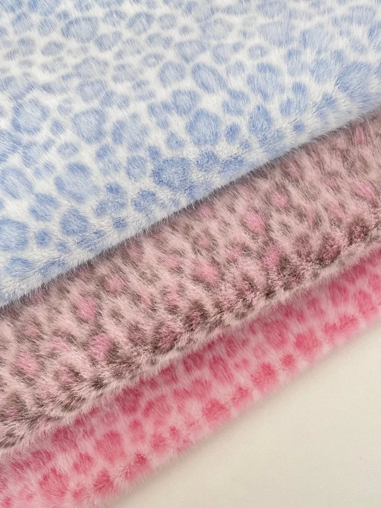 Polyester Leopard Fleece Fabric, for Cushions & Throws