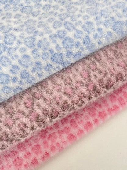 Polyester Leopard Fleece Fabric, for Cushions & Throws