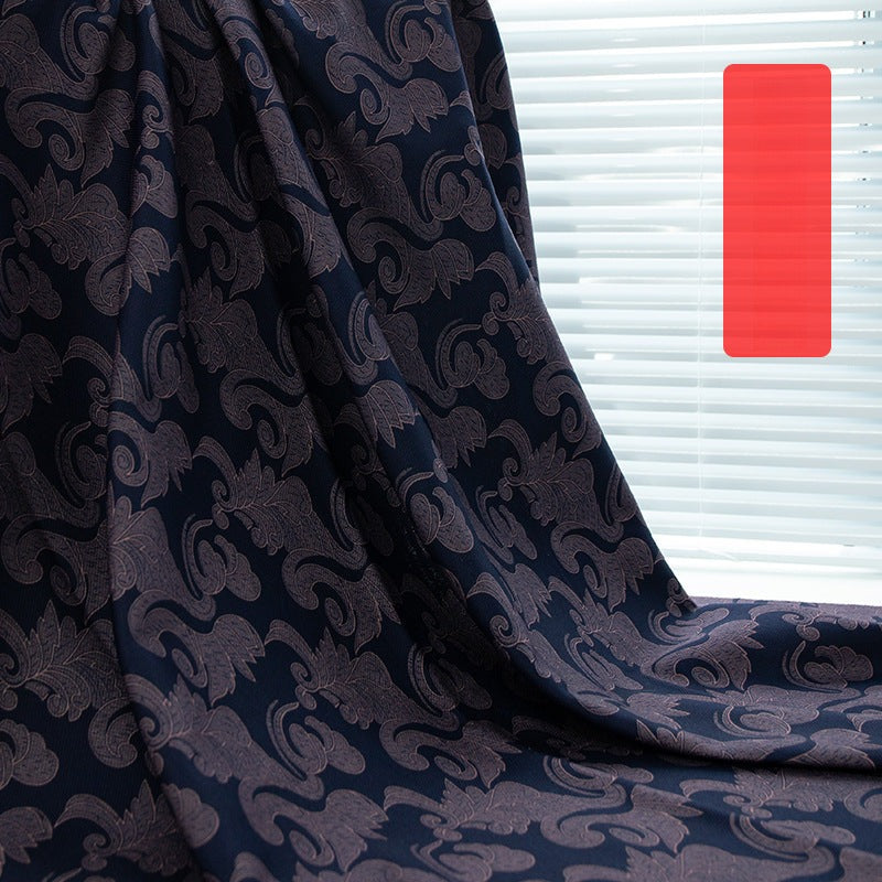 Printed Bonded Fleece-Back Fabric, Warm Corn-Grid Cloth for Jackets & Home - Blue Seigaiha