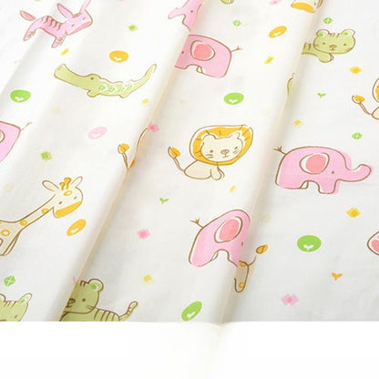 Baby Cartoon Print Cotton Twill Fabric, Cute Kids Cloth for Bedding & Apparel - Little Animals