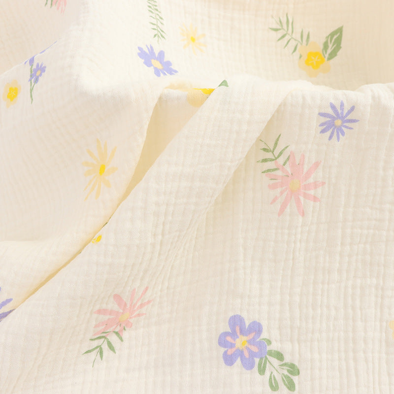 Cotton Double Gauze Fabric, Cat & Heart Prints (6)