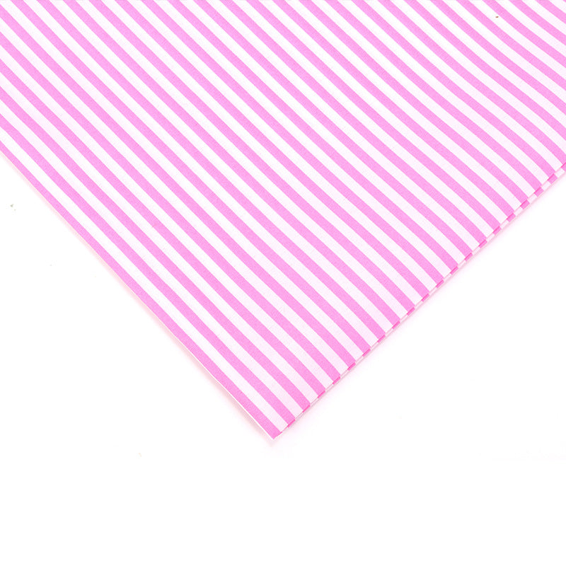 Stripe Polyester Fabric - Bags & Craft by the Yard - Pink