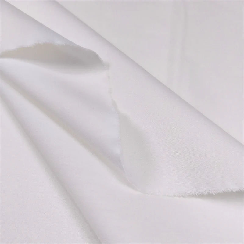 Combed Cotton Shirting, 40s Poplin, 59 in Wide - Natural White