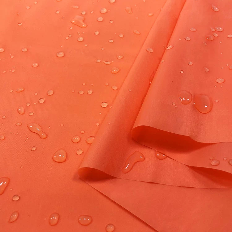Waterproof Fabric, 150cm Polyester for Umbrellas, Tents & Curtains - Orange