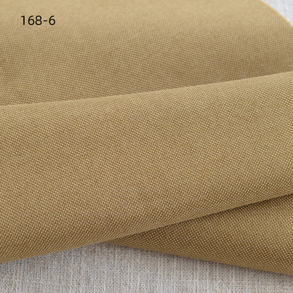 Faux Linen Upholstery Fabric by the Yard - Thick Sofa & Decor - 168-6 Ginger Yellow