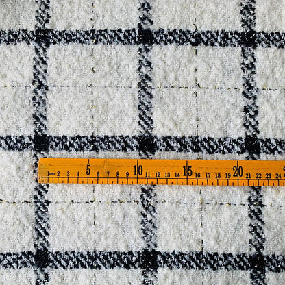 Plaid Tweed Fabric, 3 Colors for Dresses, Jackets & Decor