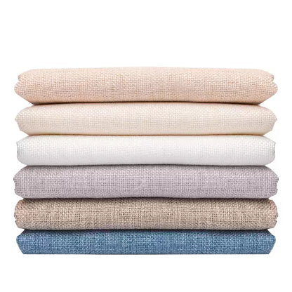 Cotton Linen Fabric, Heavy Plain Weave, for Sofa Covers, Tablecloths & Cushions