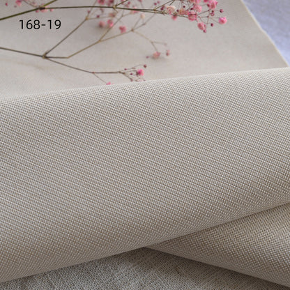 Faux Linen Upholstery Fabric by the Yard - Thick Sofa & Decor - 168-19 Beige