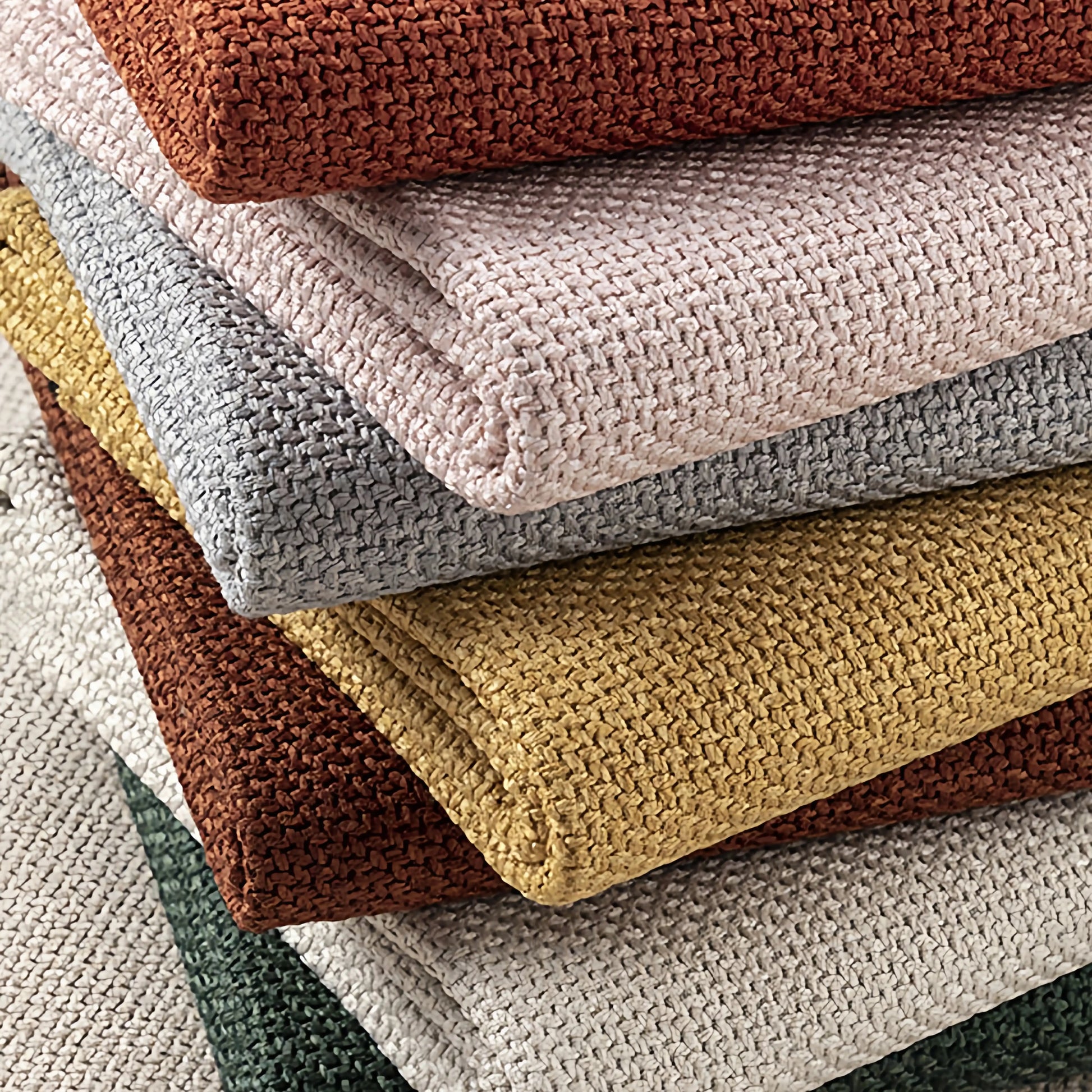 Thick Linen-Look Upholstery Fabric for Cushion & Sofa Covers