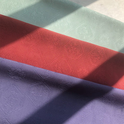 Rayon Floral Jacquard Fabric, for Hanfu & Qipao