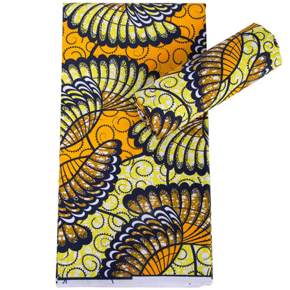 Ankara Polyester Wax Print Fabric, Double-Sided (6 Prints) - fp6693