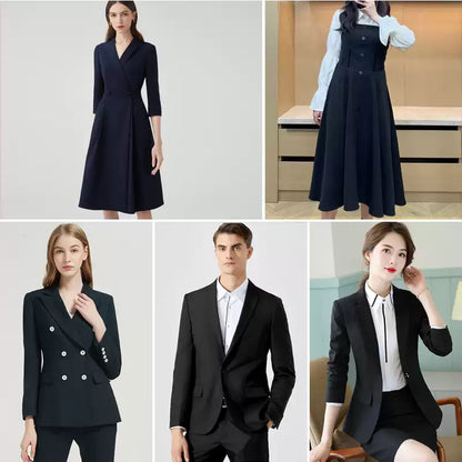 Stretch Suiting Fabric, High-Density Polyester Cloth for Trousers & Blazers