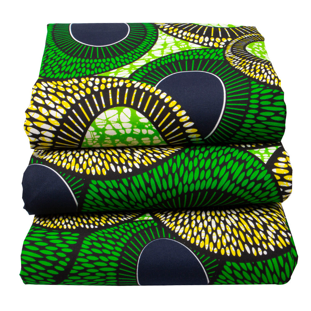 African Wax Print Fabric, Double-Sided Polyester (Assorted)
