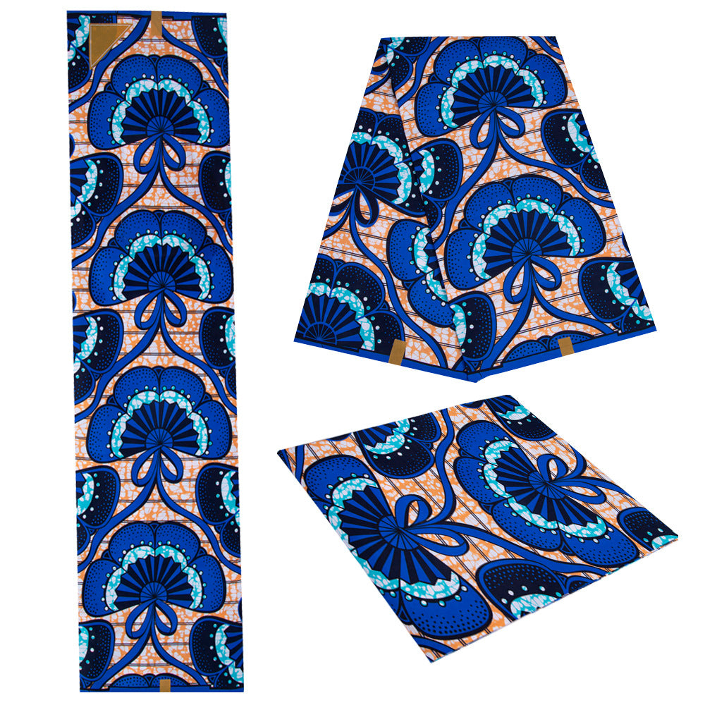 Ankara Polyester Wax Print Fabric, Double-Sided (6 Prints) - fp6620