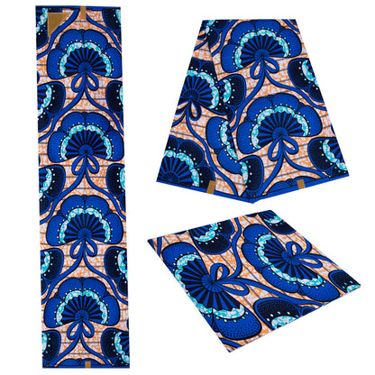 Ankara Polyester Wax Print Fabric, Double-Sided (6 Prints) - fp6620