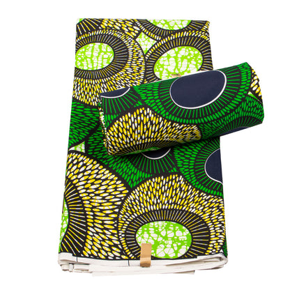 African Wax Print Fabric, Double-Sided Polyester (Assorted)